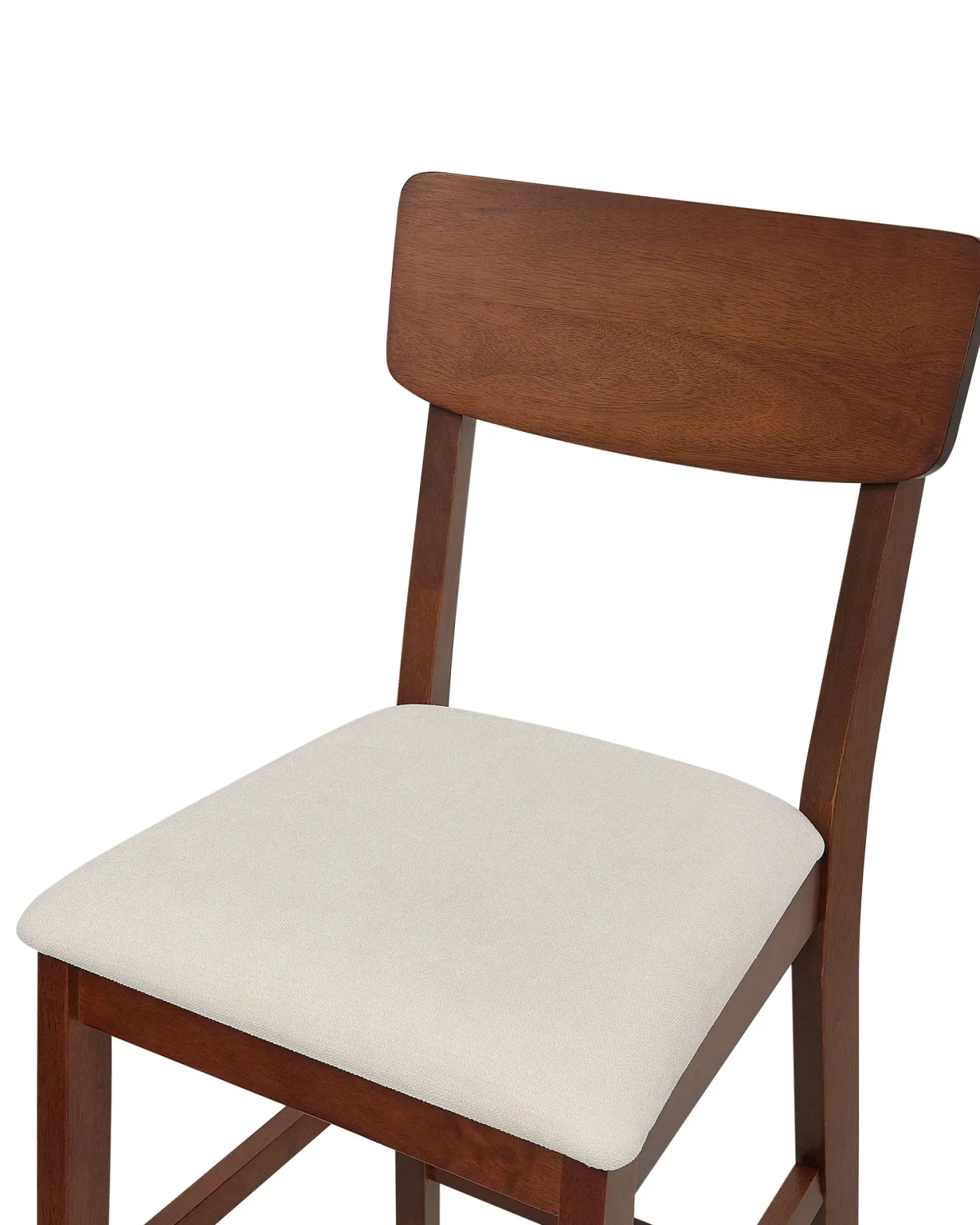 Sæt med 2 barstole AMBLER Mørkebrun/beige