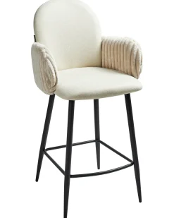 Sæt med 2 barstole AMITY Lys Beige