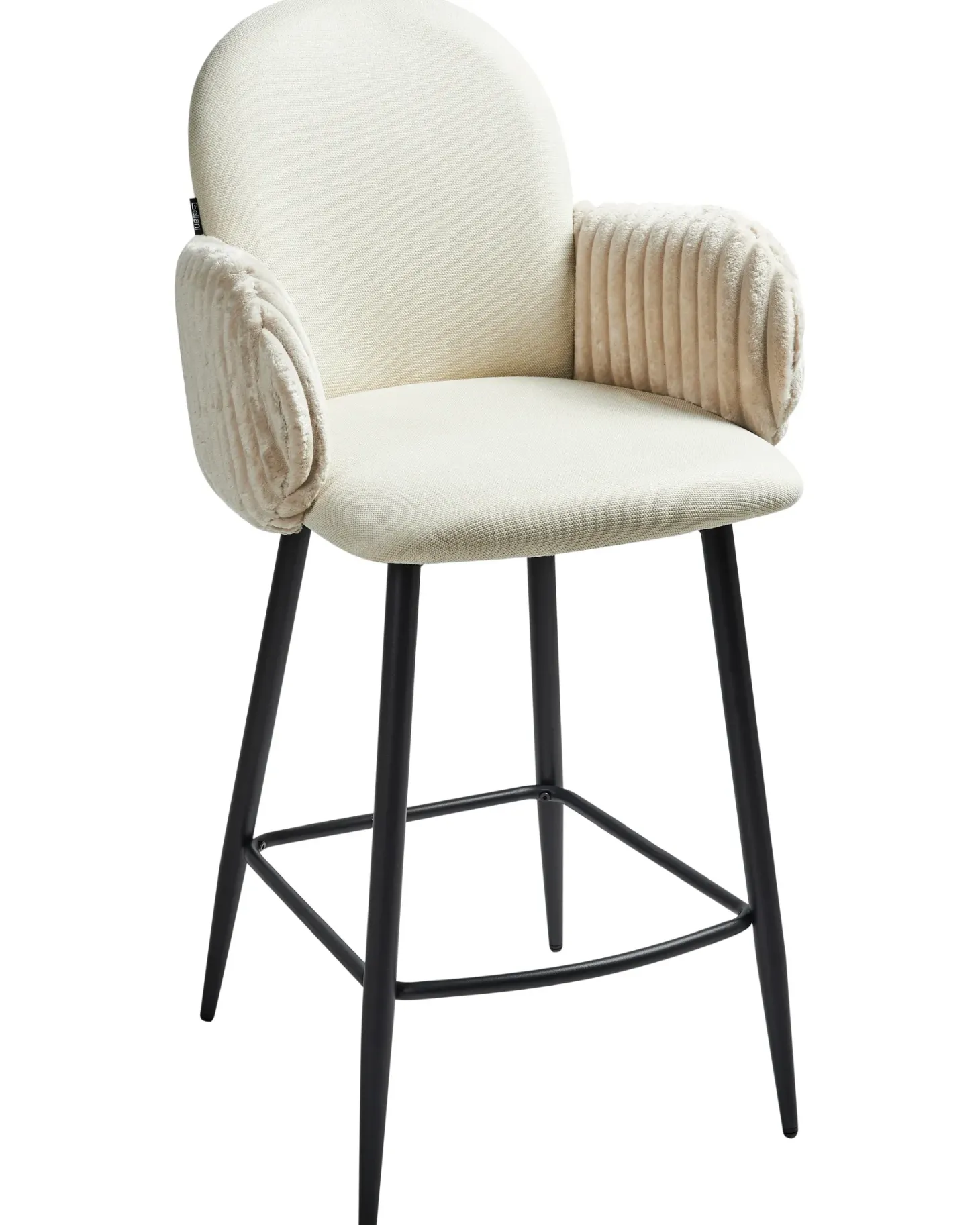 Sæt med 2 barstole AMITY Lys Beige
