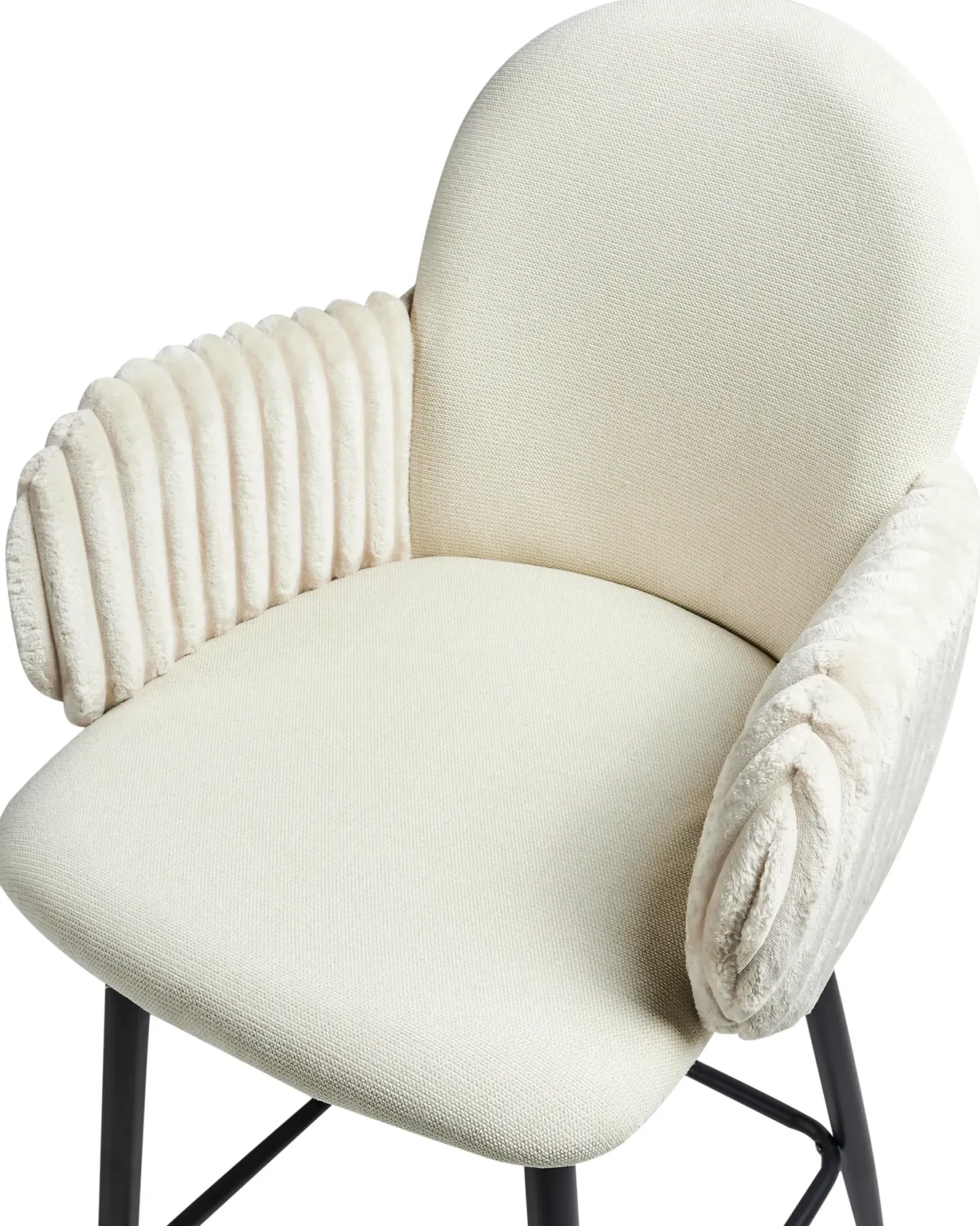 Sæt med 2 barstole AMITY Lys Beige