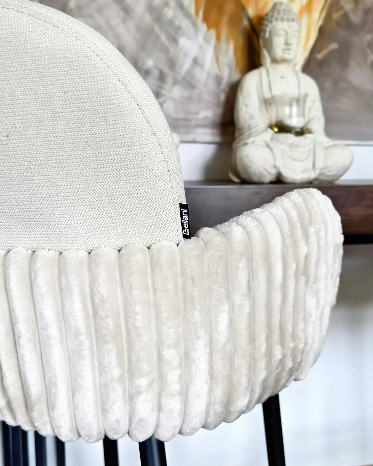 Sæt med 2 barstole AMITY Lys Beige