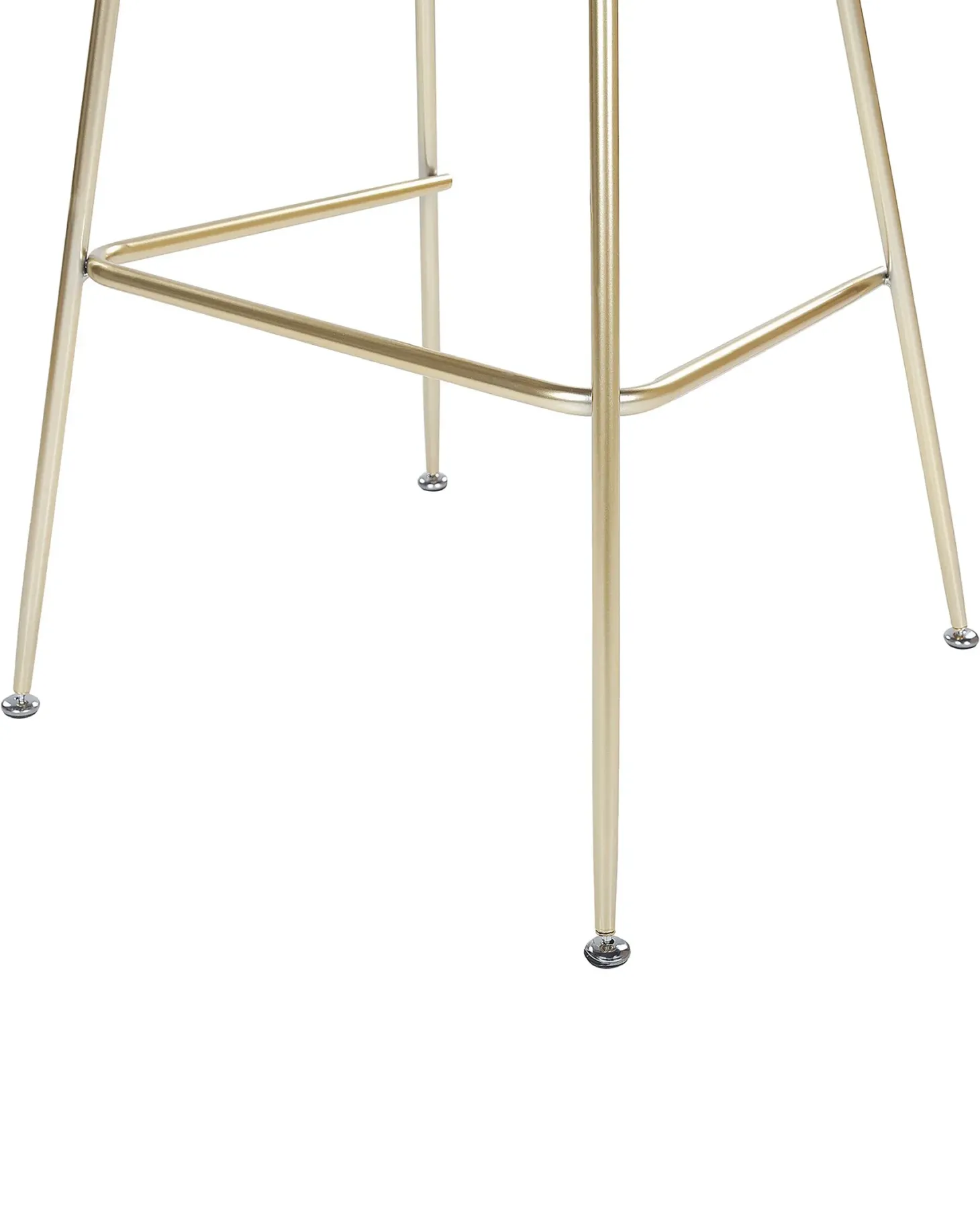 Sæt med 2 barstole ARCOLA Velour Lysegrå