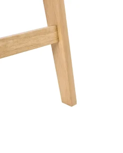 Sæt med 2 barstole AVA Træ Lysebrun/beige