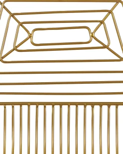 Sæt med 2 barstole BISBEE Metal Guld