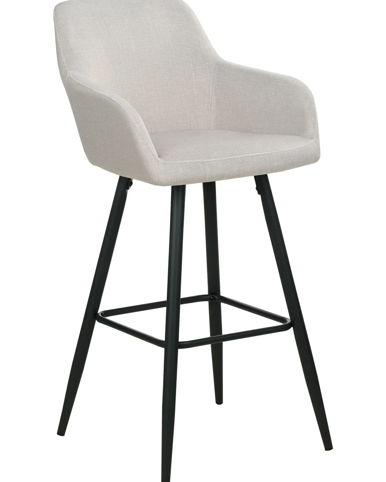 Sæt med 2 barstole CASMALIA Velour Brungrå