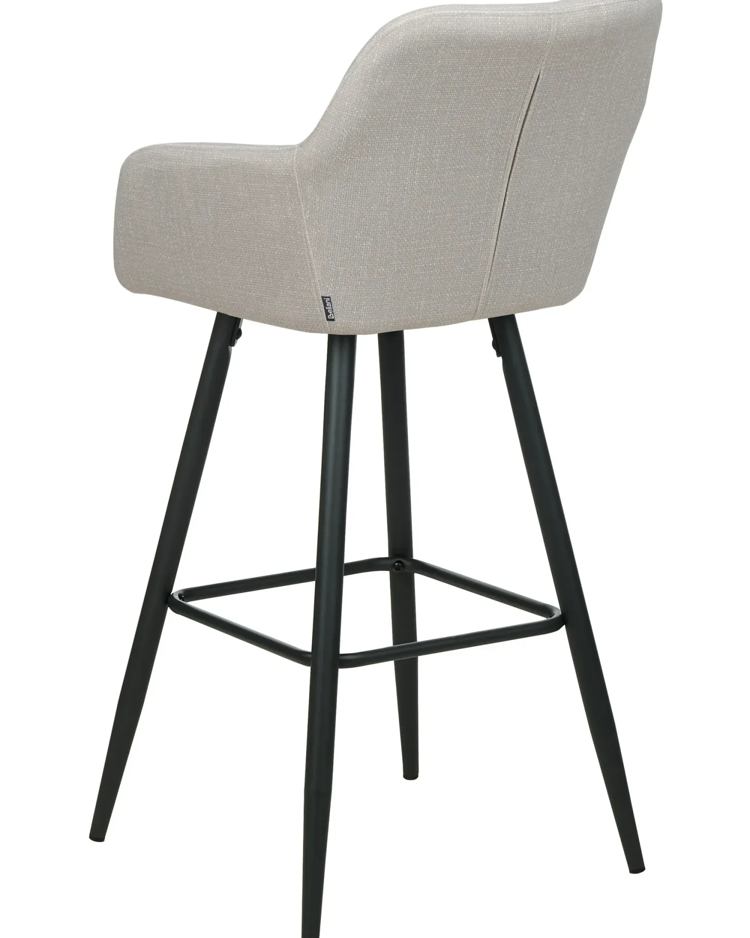 Sæt med 2 barstole CASMALIA Velour Brungrå