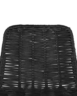 Sæt med 2 barstole CASSITA Rattan Sort