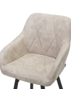 Sæt med 2 barstole DARIEN Beige
