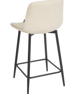 Sæt med 2 barstole DUBROVNIK Boucle Lys Beige