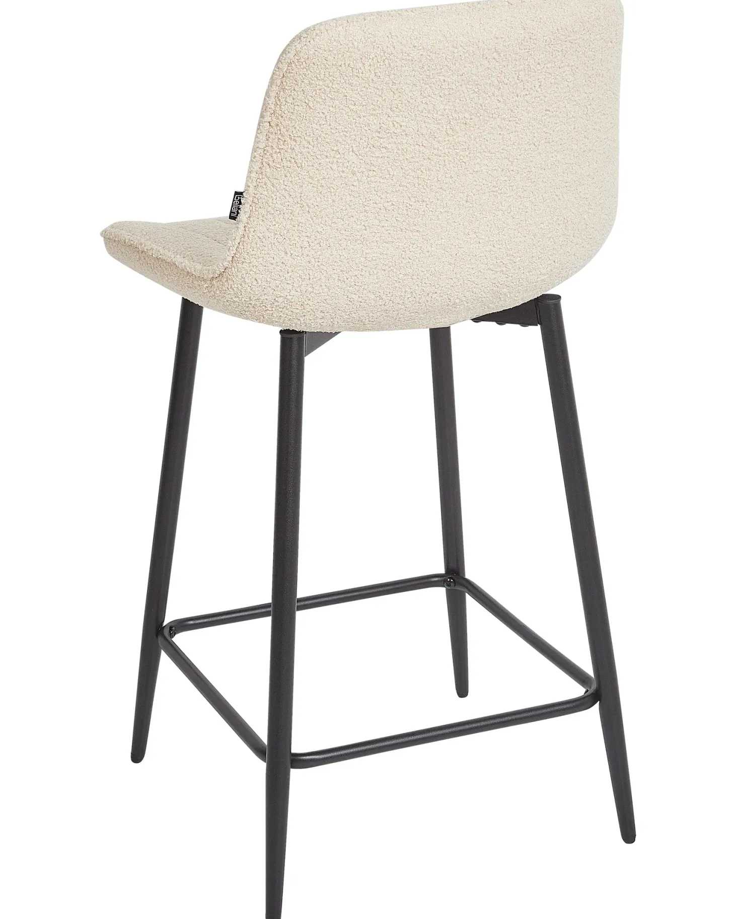Sæt med 2 barstole DUBROVNIK Boucle Lys Beige