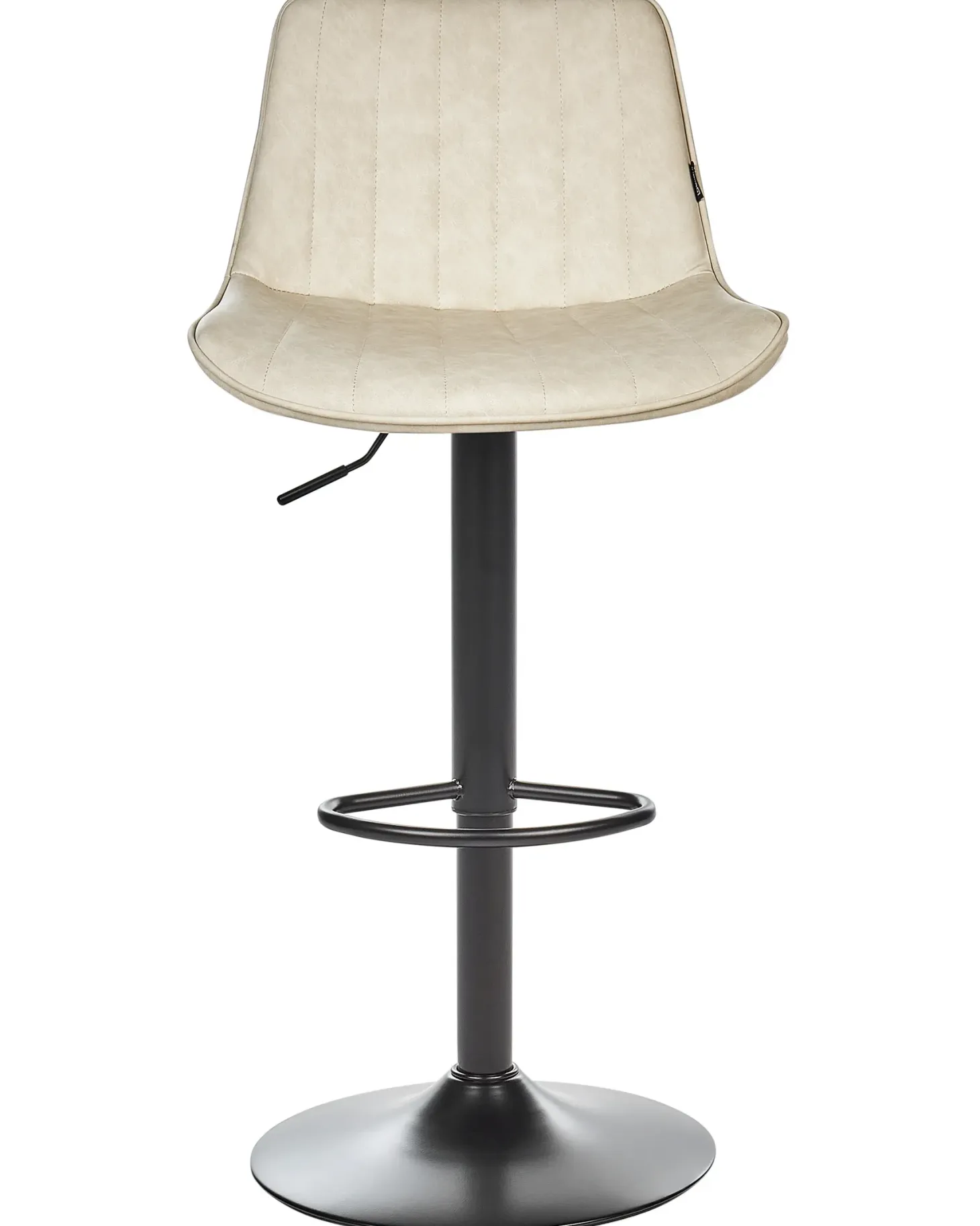Sæt med 2 barstole DUBROVNIK Kunstlæder Lys Beige