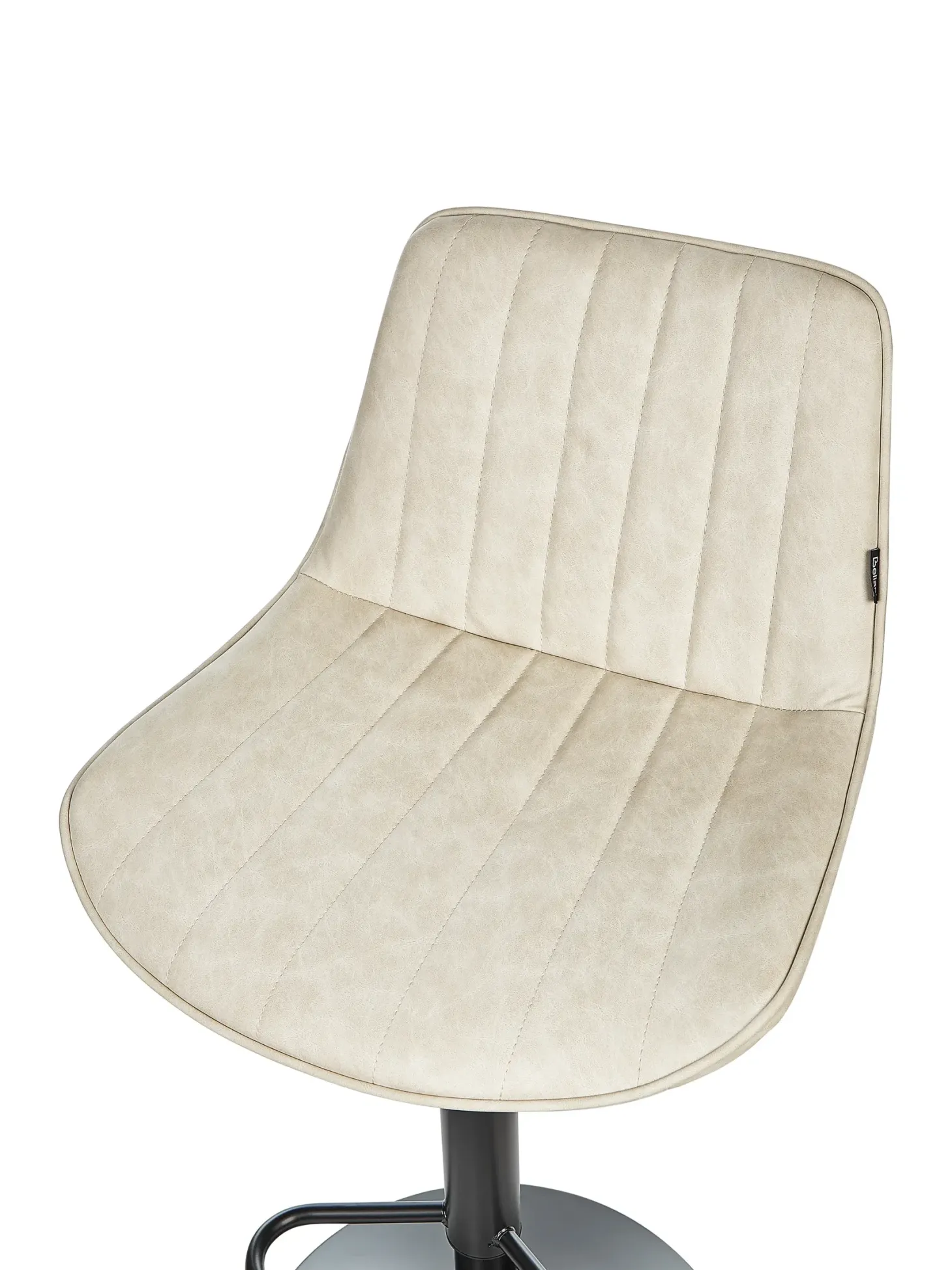 Sæt med 2 barstole DUBROVNIK Kunstlæder Lys Beige