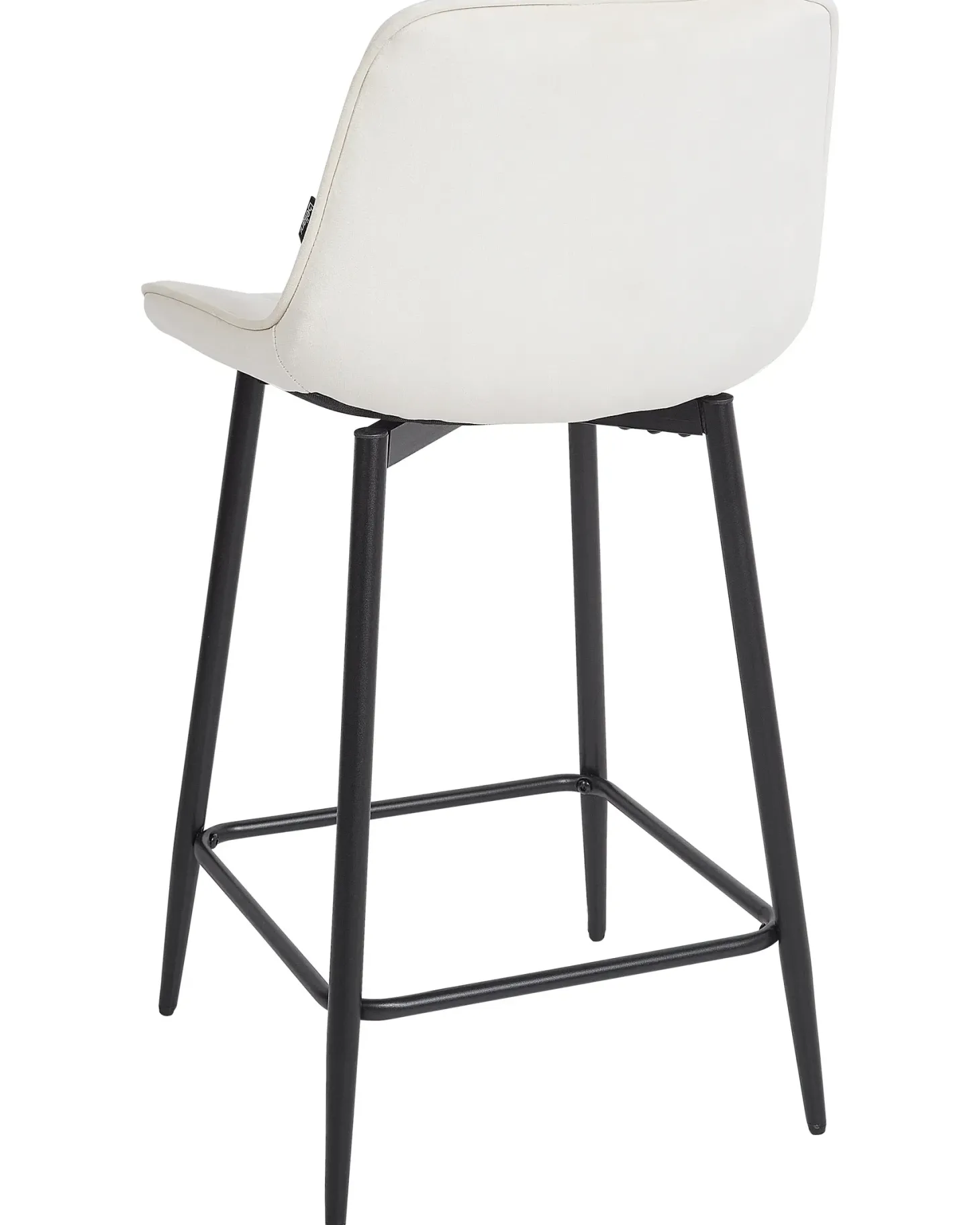Sæt med 2 barstole DUBROVNIK Velour Lys Beige