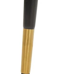 Sæt med 2 barstole FALTON Velour Sort/hvid