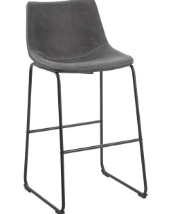 Sæt med 2 barstole FRANKS Grå