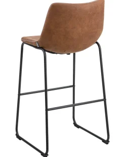 Sæt med 2 barstole FRANKS Guldbrun