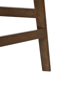 Sæt med 2 barstole HOLLY Træ Brun/beige