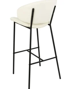 Sæt med 2 barstole KIANA Lys Beige