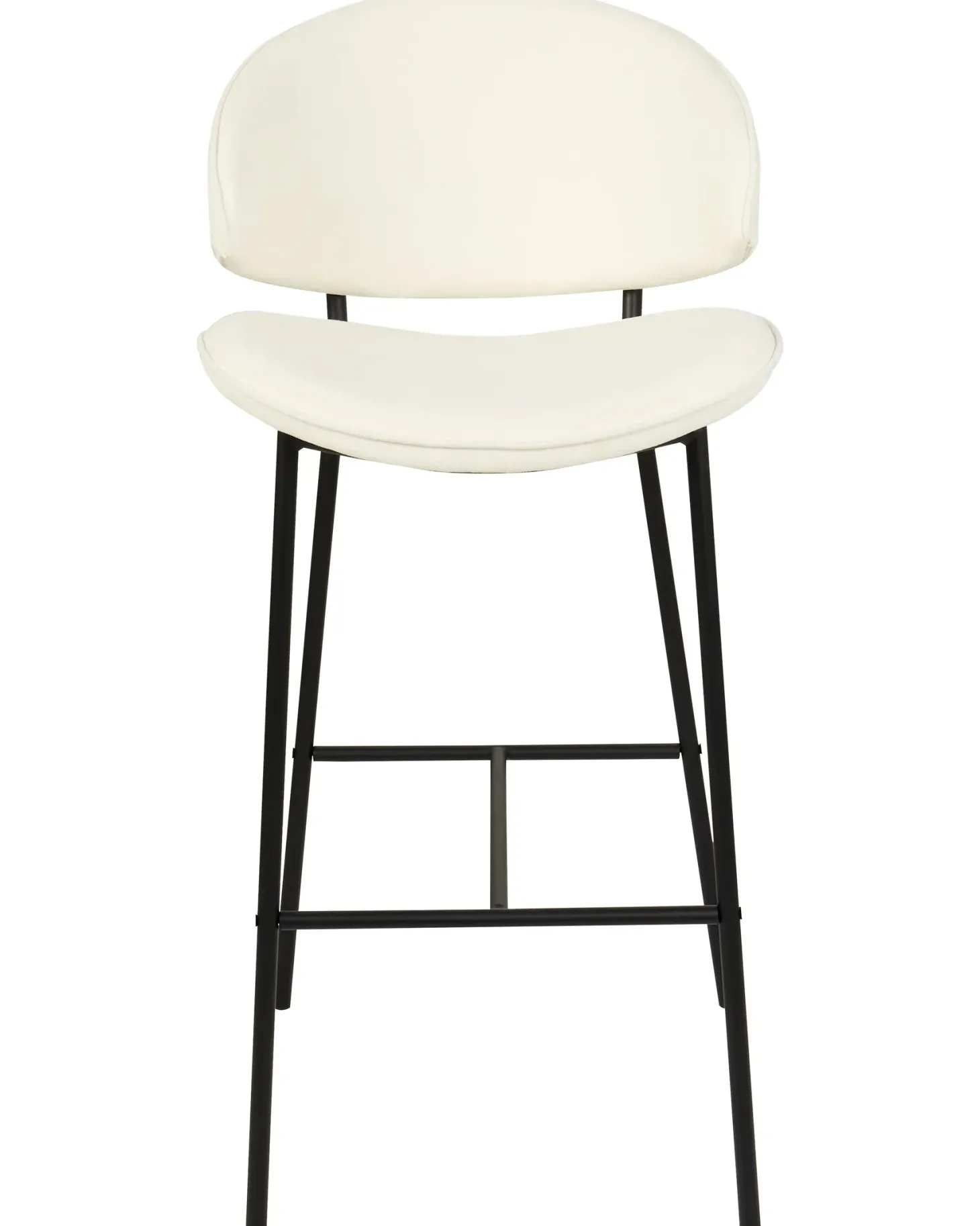 Sæt med 2 barstole KIANA Lys Beige