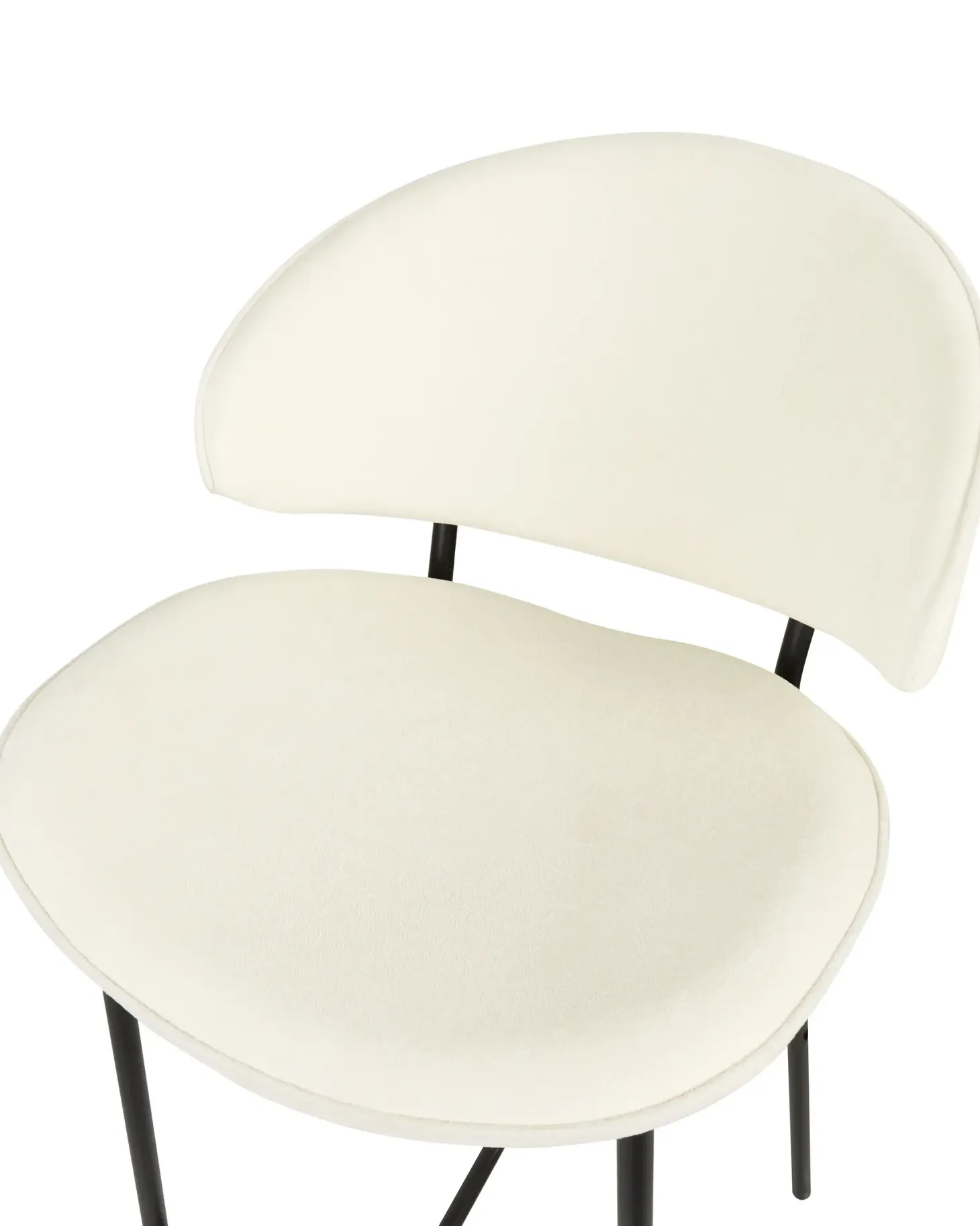 Sæt med 2 barstole KIANA Lys Beige