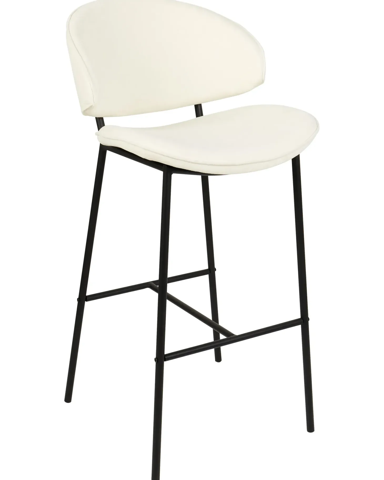 Sæt med 2 barstole KIANA Lys Beige