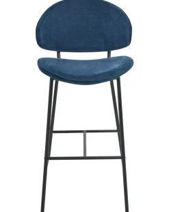 Sæt med 2 barstole KIANA Navy Blå