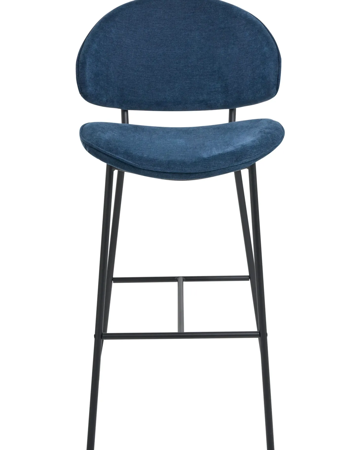 Sæt med 2 barstole KIANA Navy Blå