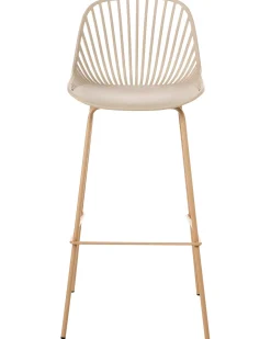 Sæt med 4 barstole KLEVE Beige