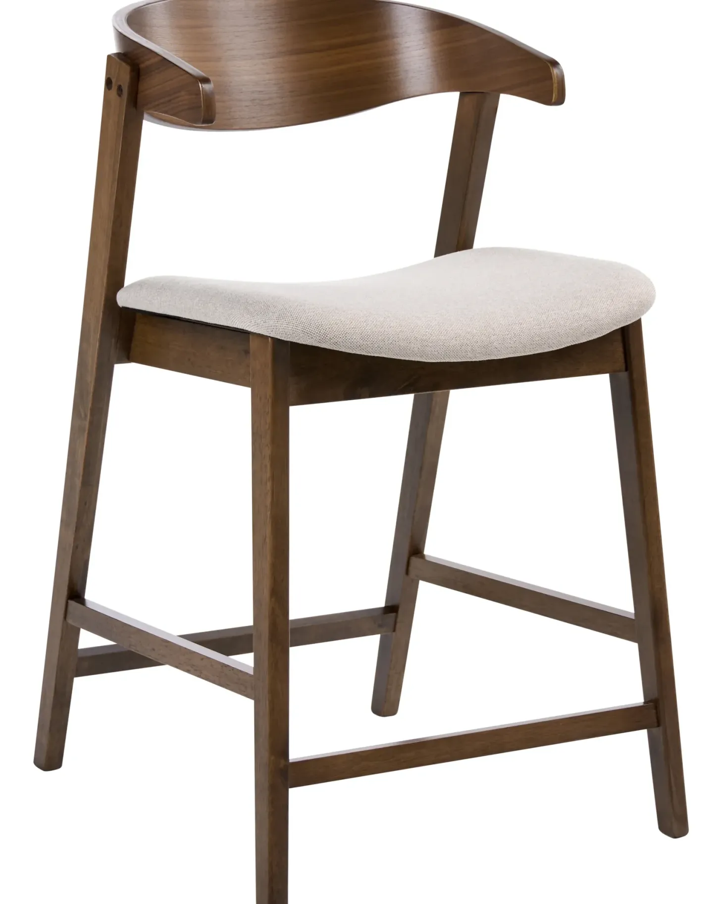 Sæt med 2 barstole LILLY Brun/beige
