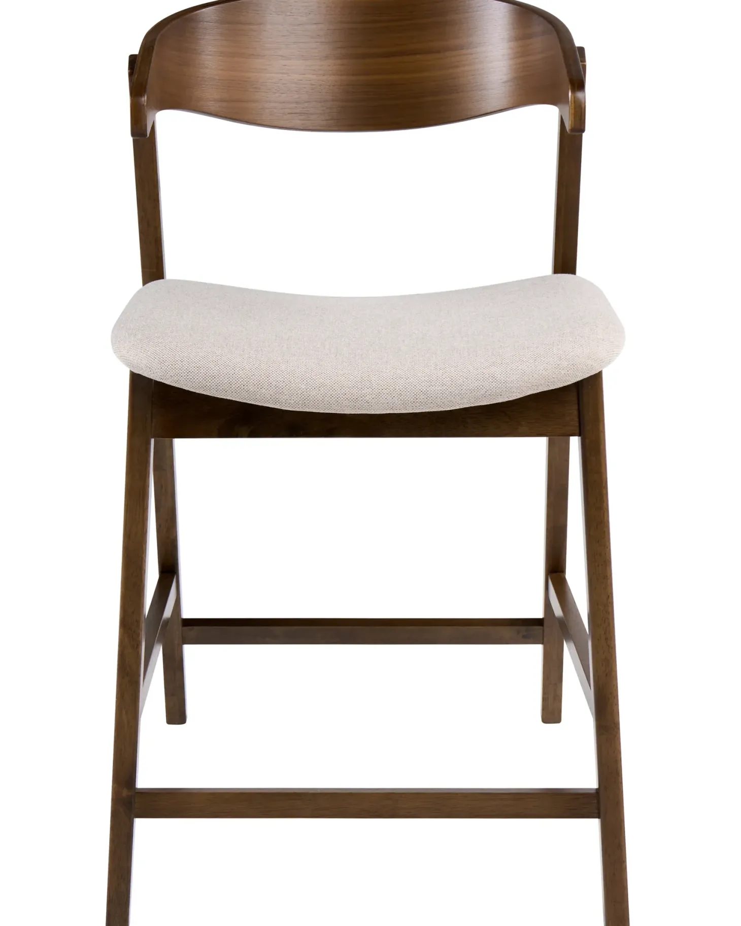 Sæt med 2 barstole LILLY Brun/beige