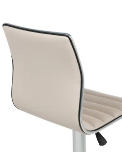 Sæt med 2 barstole LUCERNE Kunstlæder Lys Beige