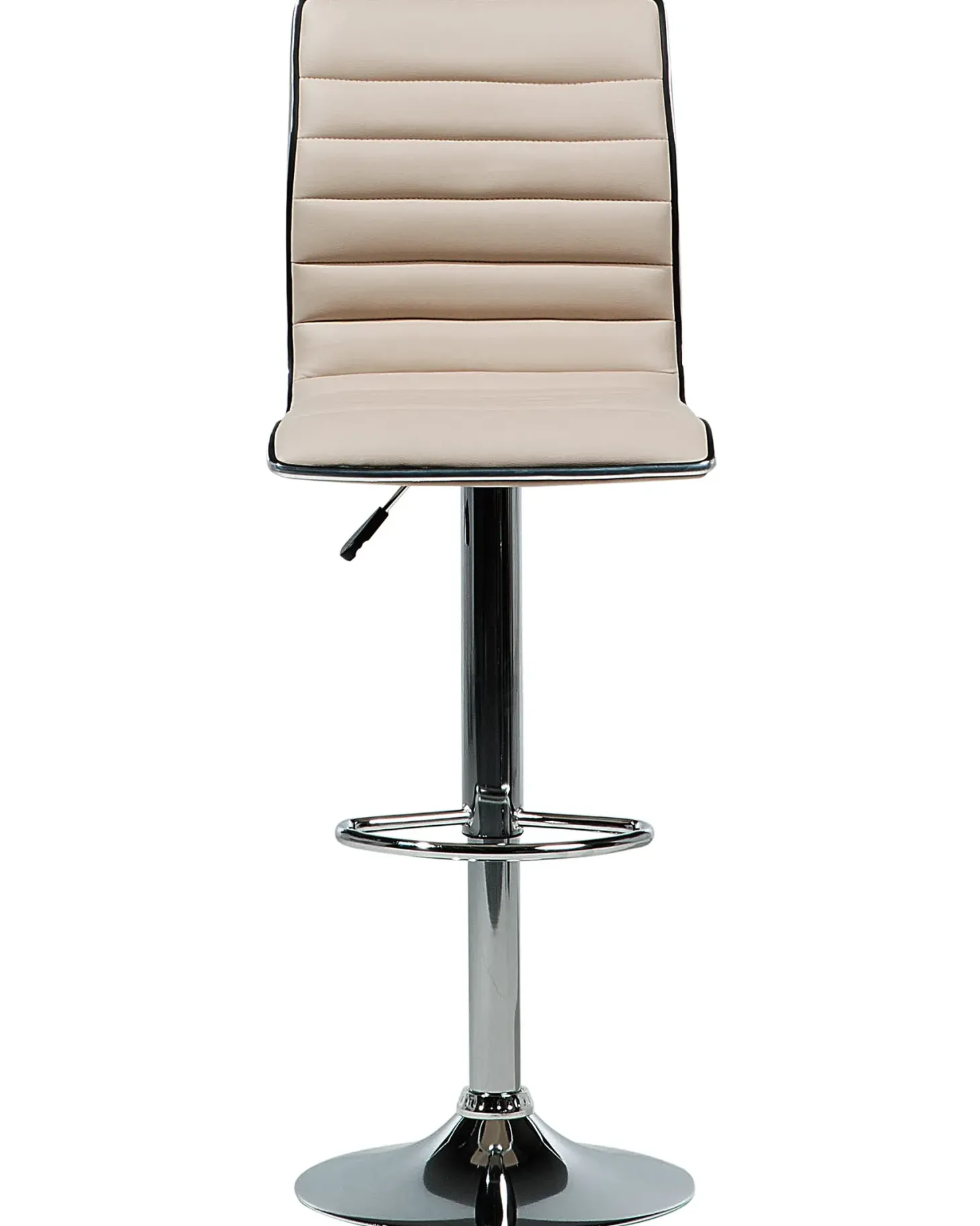 Sæt med 2 barstole LUCERNE Kunstlæder Lys Beige