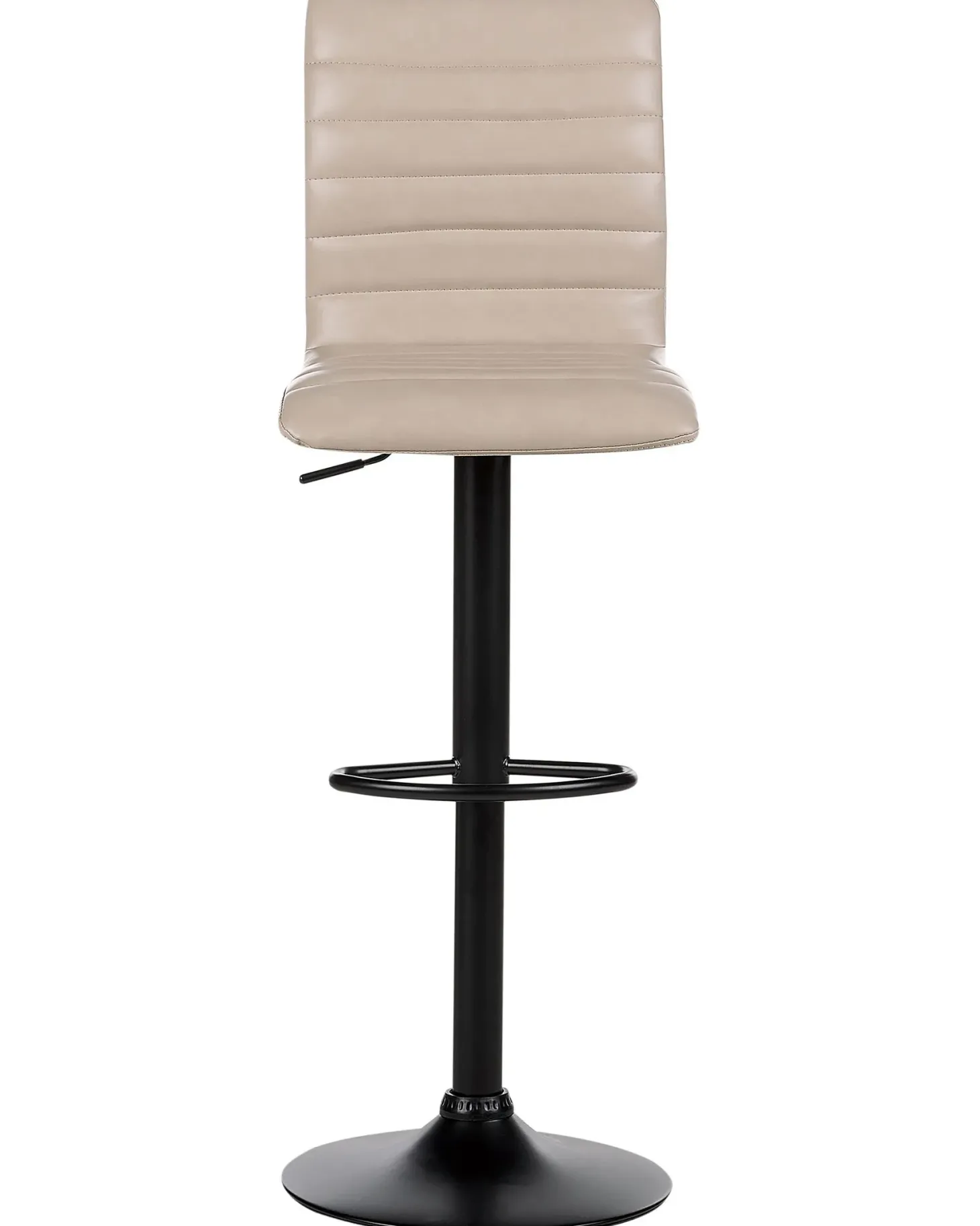 Sæt med 2 barstole LUCERNE Kunstlæder Lys Beige