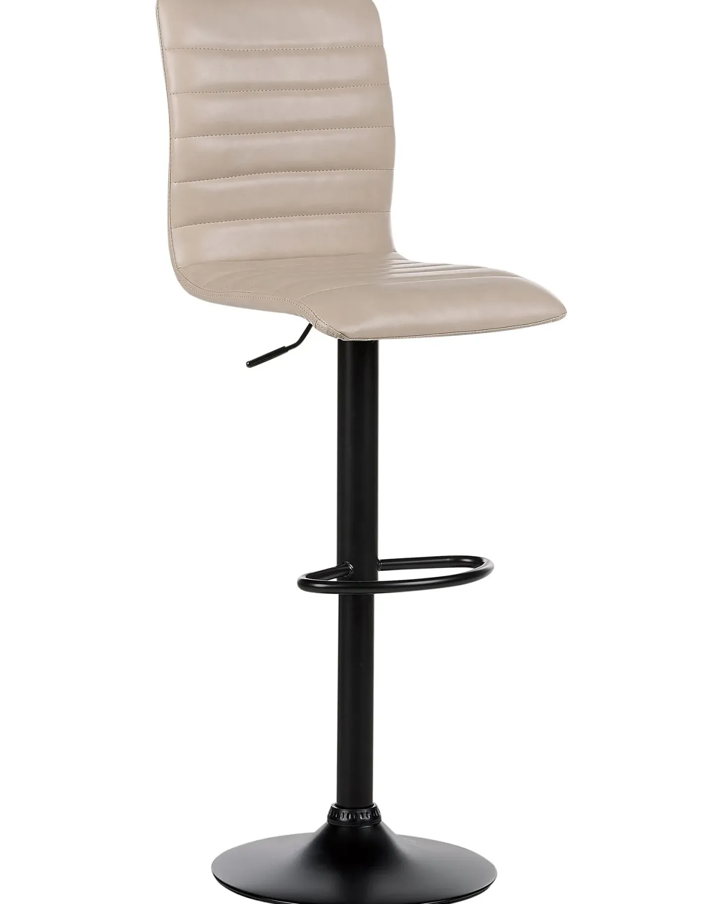 Sæt med 2 barstole LUCERNE Kunstlæder Lys Beige