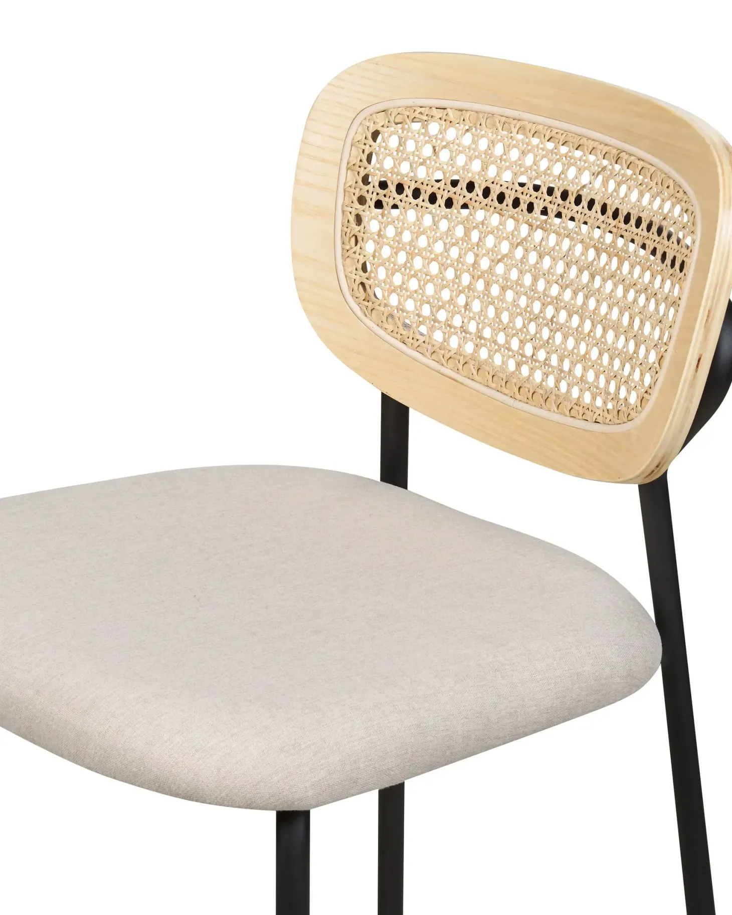 Sæt med 2 barstole MAYETTA Rattan Lys Beige
