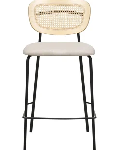 Sæt med 2 barstole MAYETTA Rattan Lys Beige