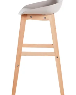 Sæt med 2 barstole MICCO Brungrå