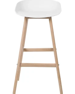Sæt med 2 barstole MICCO Hvid