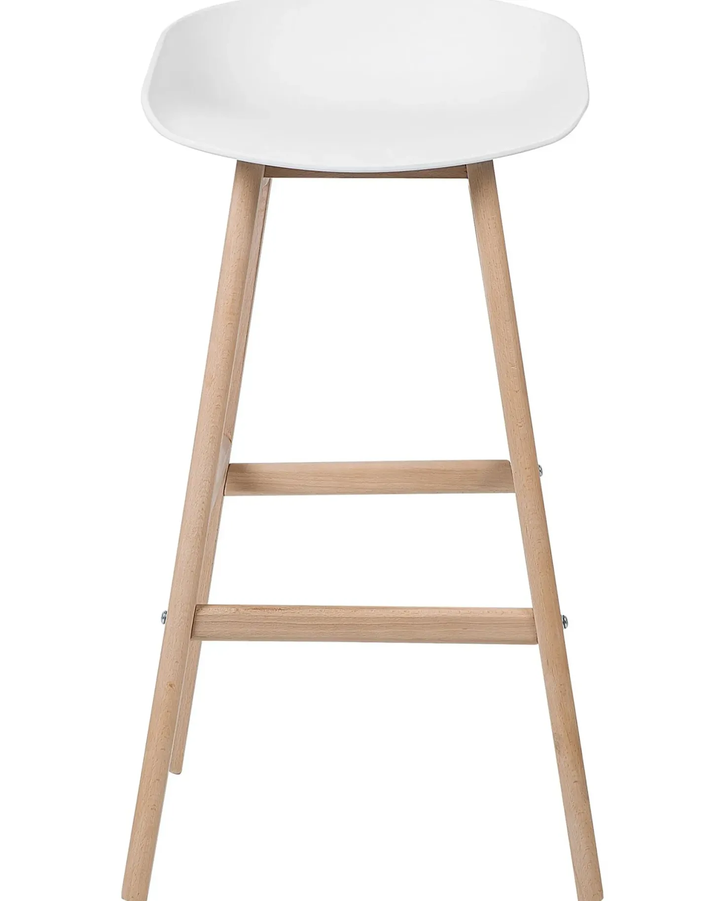 Sæt med 2 barstole MICCO Hvid