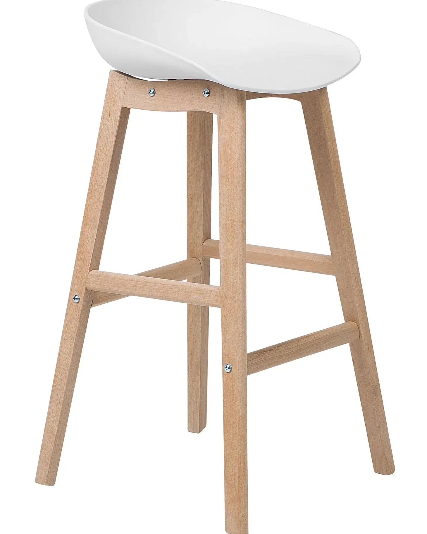 Sæt med 2 barstole MICCO Hvid
