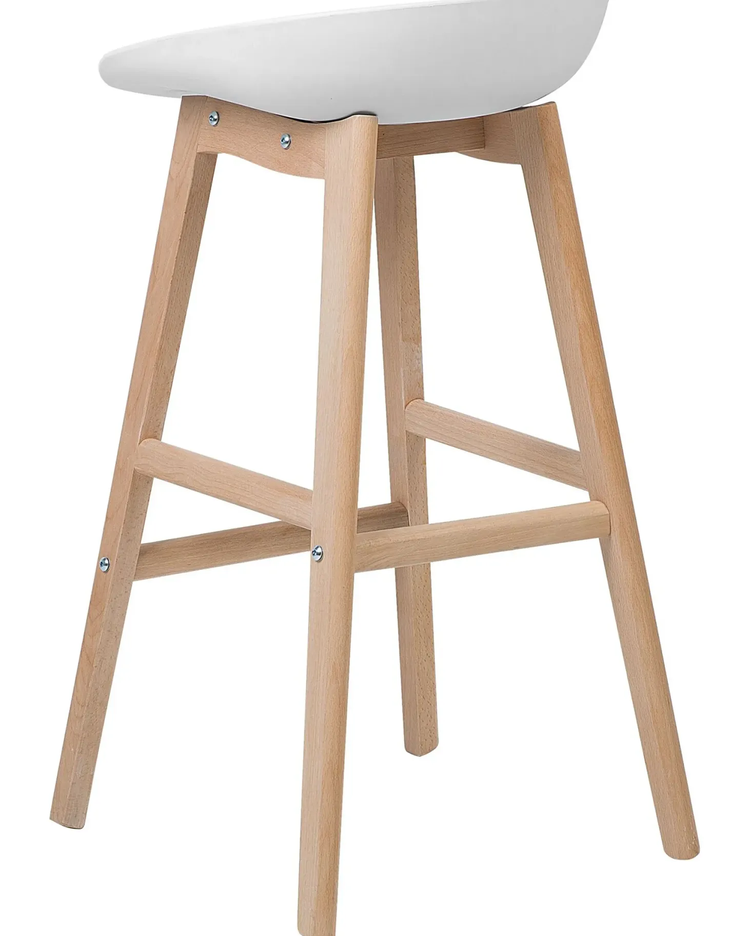 Sæt med 2 barstole MICCO Hvid