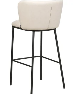 Sæt med 2 barstole MINA Cremehvid