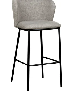 Sæt med 2 barstole MINA Grå