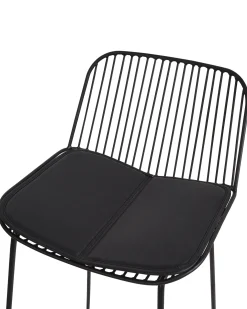 Sæt med 2 barstole PENSACOLA Metal Sort