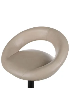 Sæt med 2 barstole PEORIA Kunstlæder Lys Beige