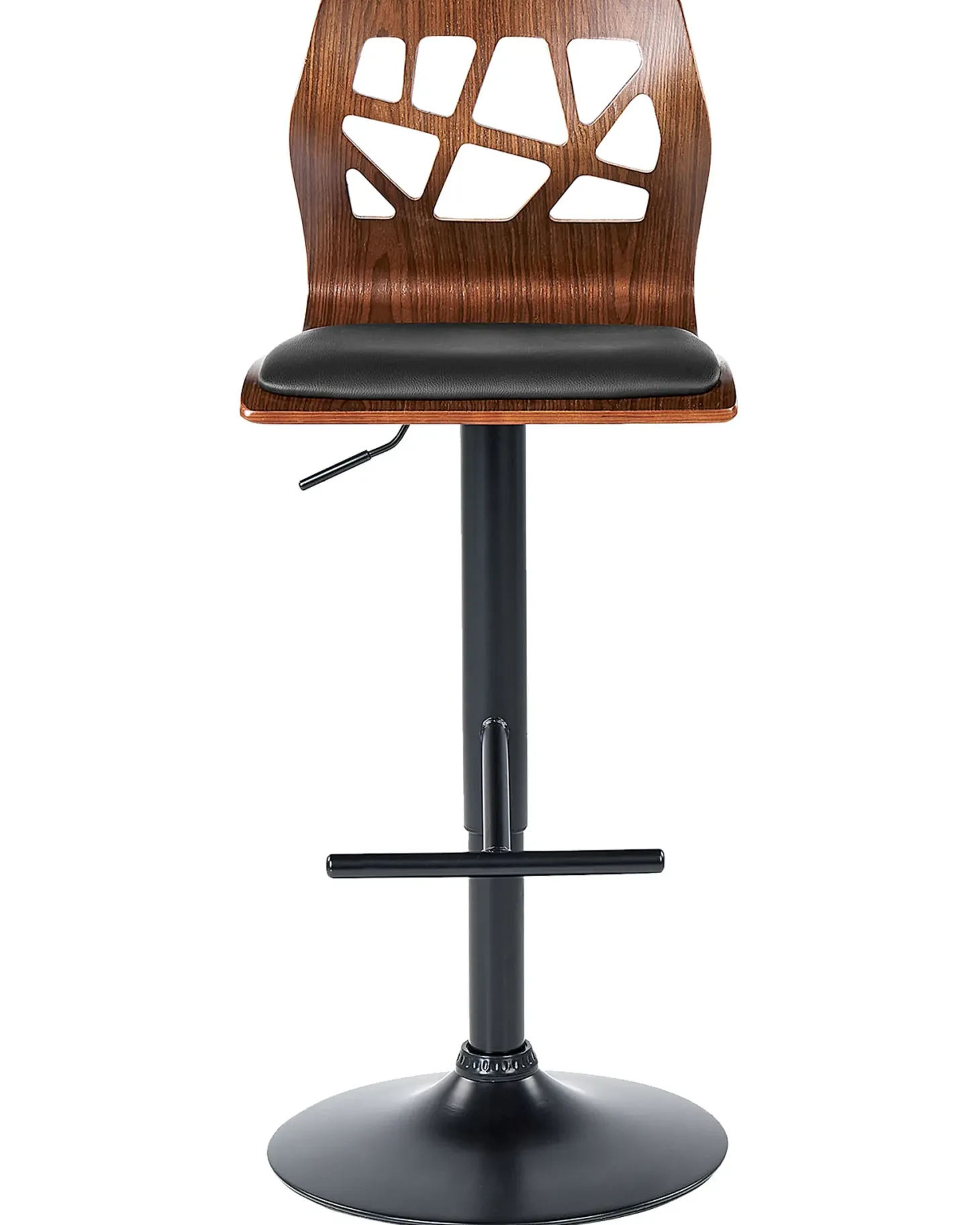 Sæt med 2 barstole PETERSBURG Kunstlæder Sort