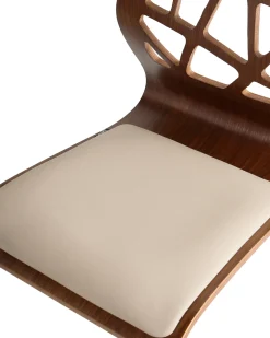 Sæt med 2 barstole PETERSBURG Kunstlæder Beige/sort
