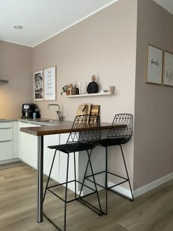 Sæt med 2 barstole PRESTON Metal Sort