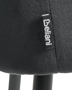 Sæt med 2 barstole SANILAC Velour Sort