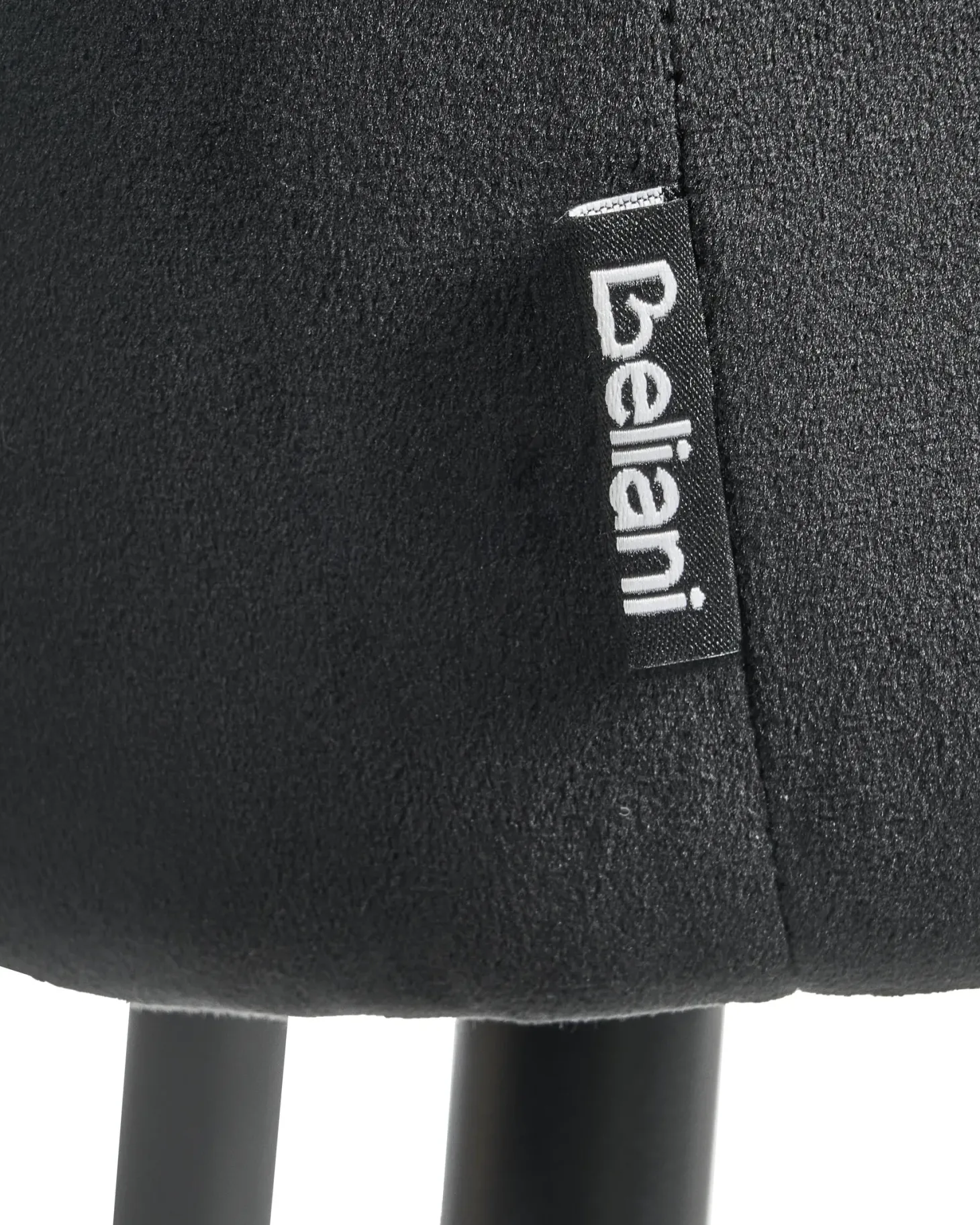 Sæt med 2 barstole SANILAC Velour Sort